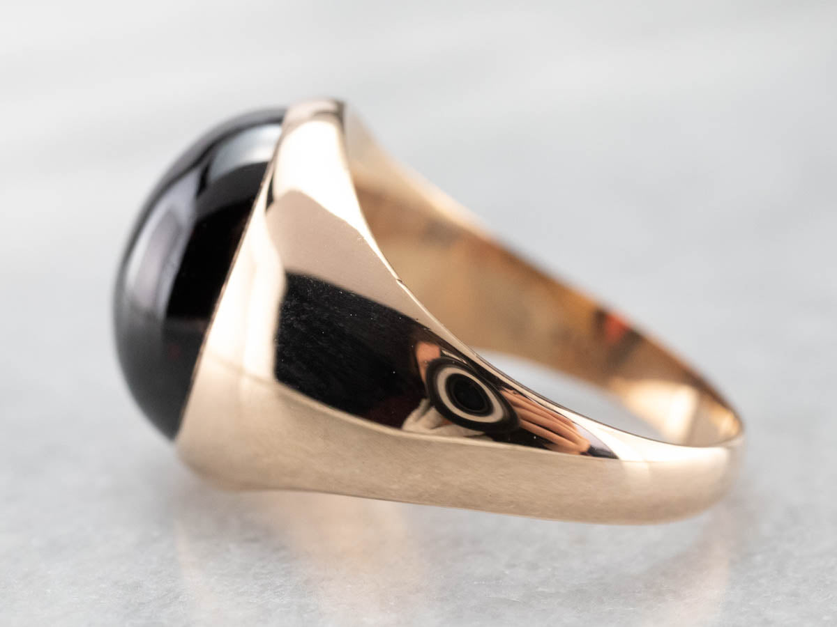 Antique Garnet Cabochon Ring