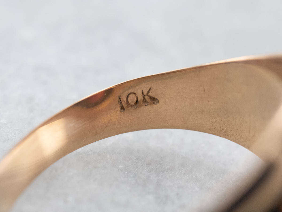 Antique Garnet Cabochon Ring