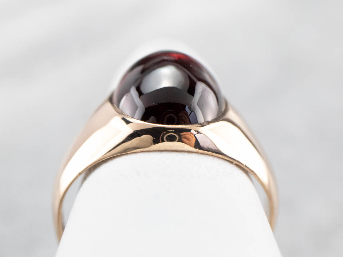 Antique Garnet Cabochon Ring