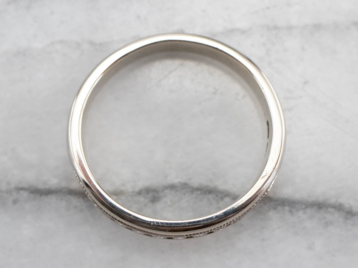 Unisex Channel Set Diamond Band