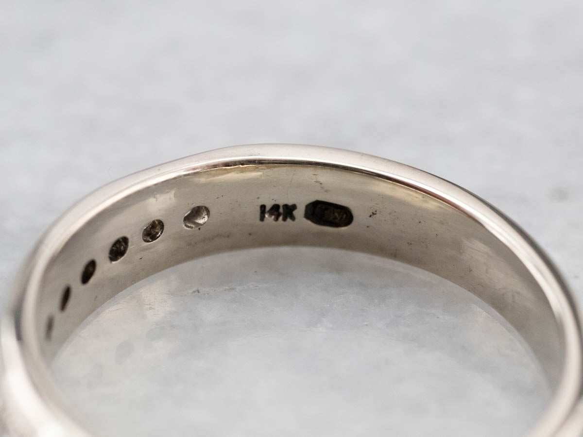 Unisex Channel Set Diamond Band