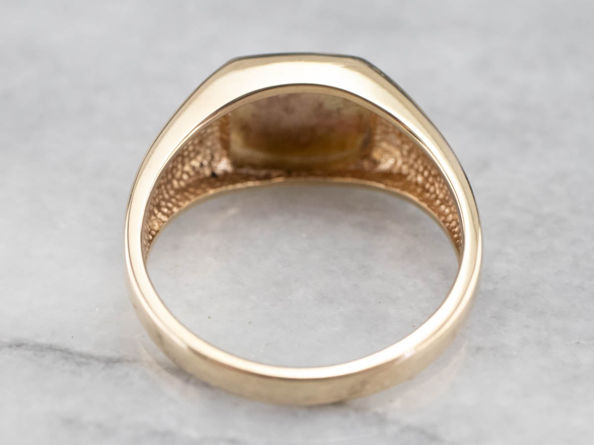 Classic Yellow Gold Signet Ring