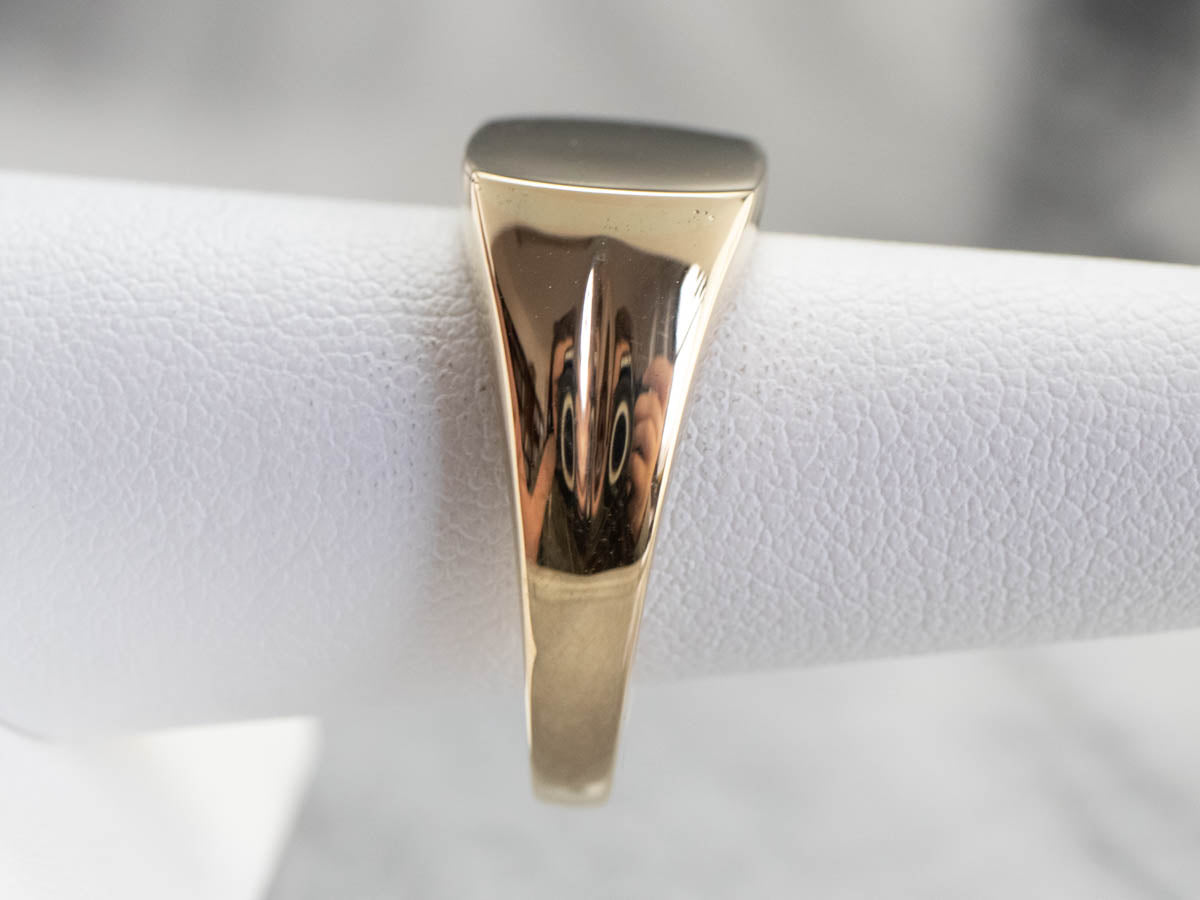 Classic Yellow Gold Signet Ring