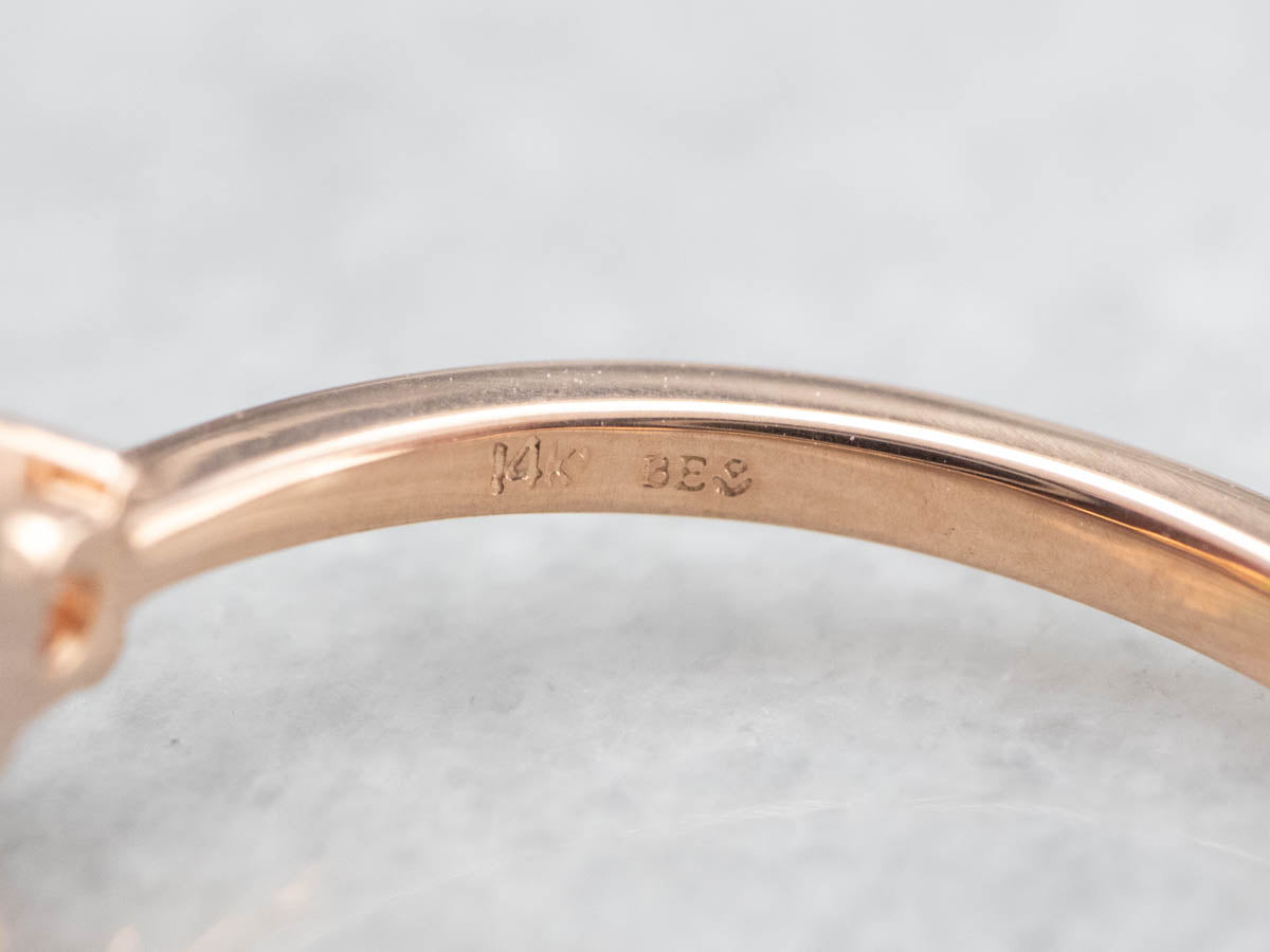 Demantoid Garnet and Diamond Ring