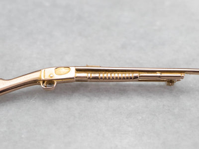 Vintage Gold Rifle Pin