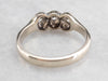Three Stone Diamond Engagement Ring in White Gold