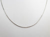 14K White Gold Box Chain Necklace