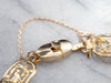 Egyptian Cartouche 18K Gold Link Bracelet