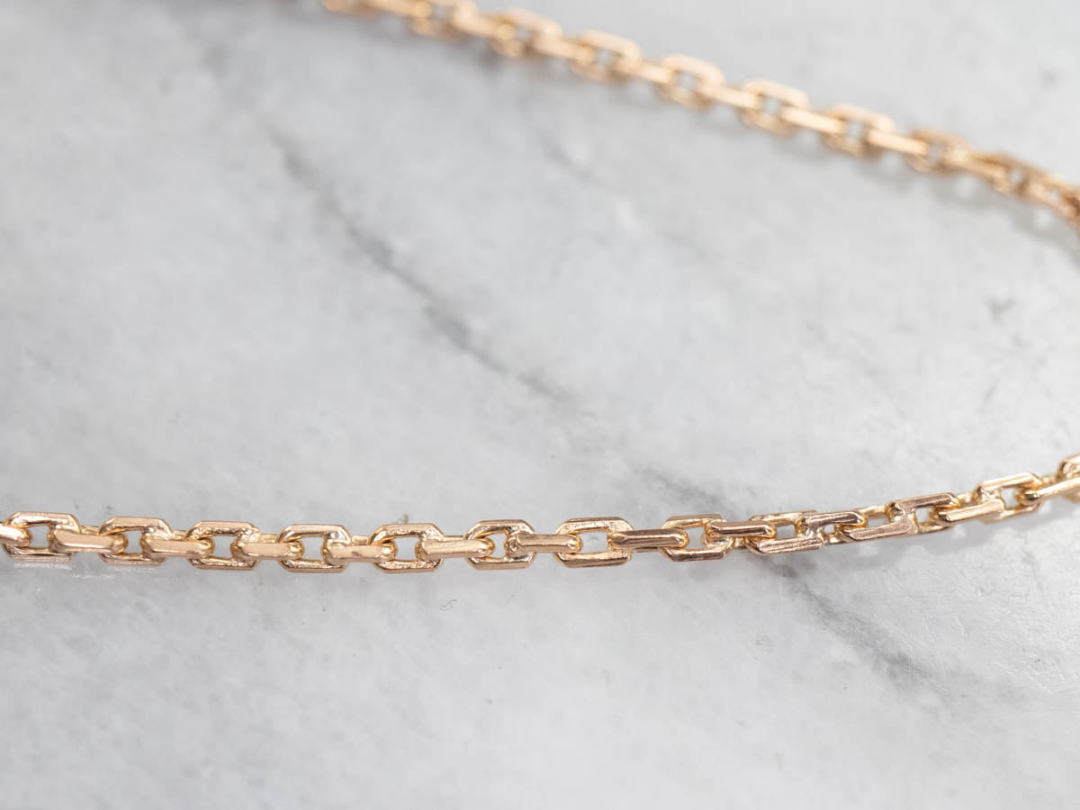 Egyptian Cartouche 18K Gold Link Bracelet