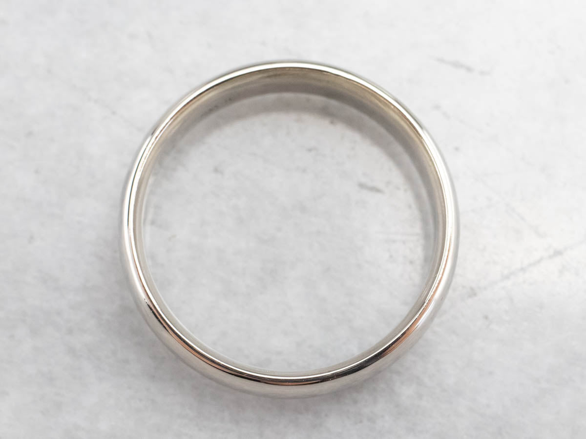 Men's 14K White Gold Comfort Fit Wedding Band