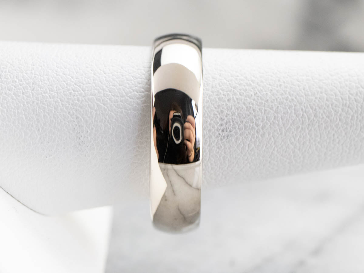 Men's 14K White Gold Comfort Fit Wedding Band