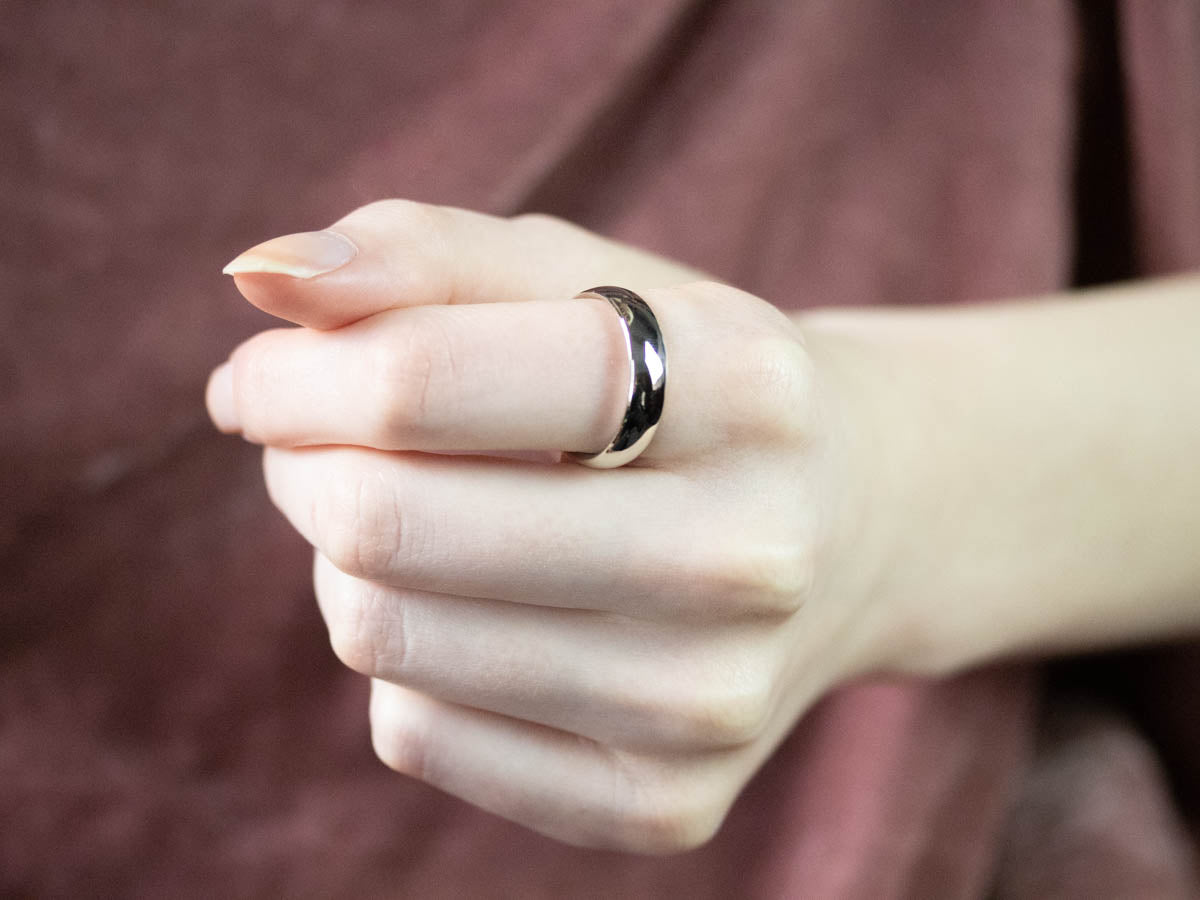 Men's 14K White Gold Comfort Fit Wedding Band