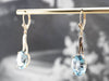 Blue Topaz Gemstone Drop Earrings
