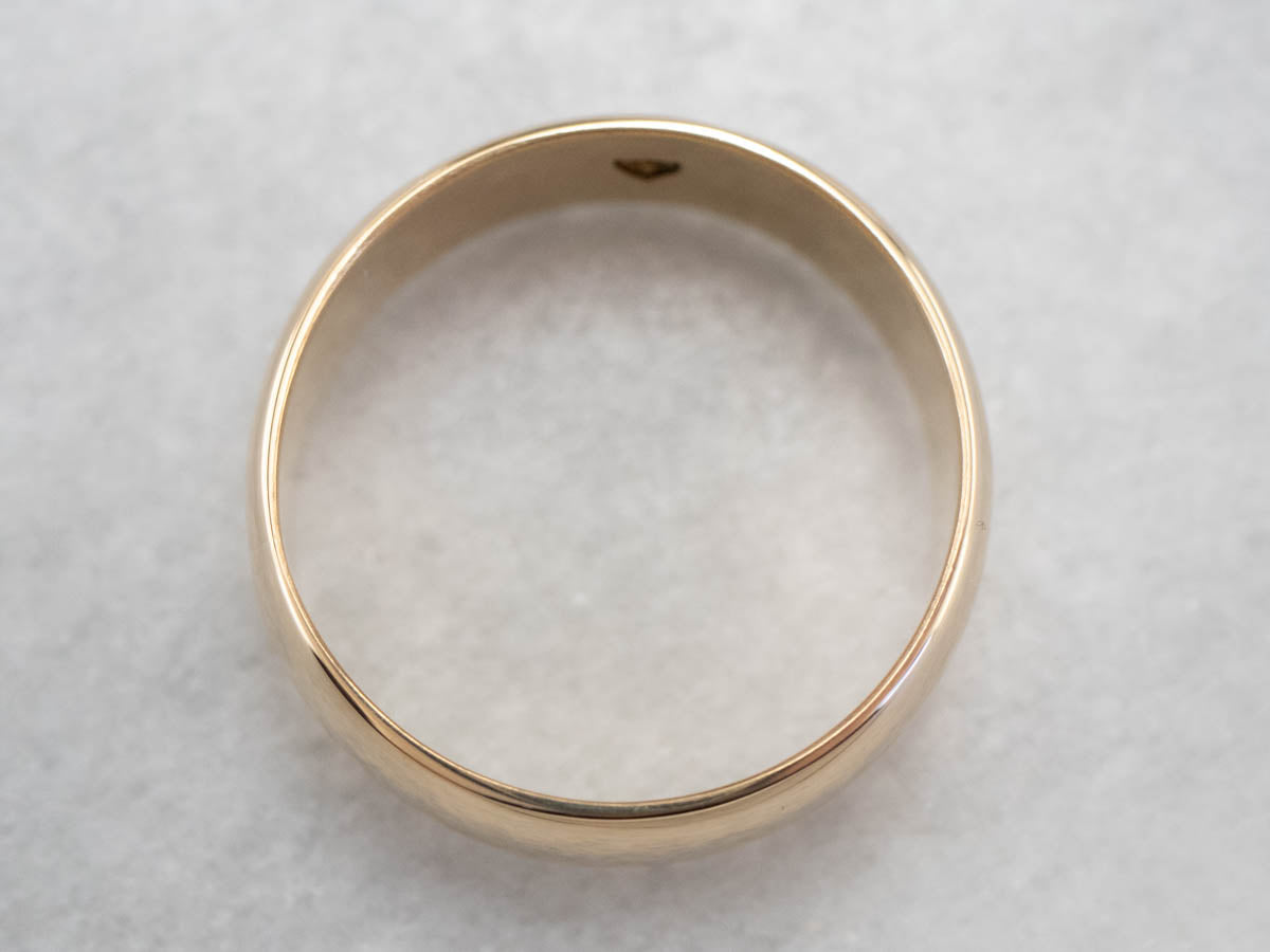 Vintage 18K Gold Men's Wedding Band