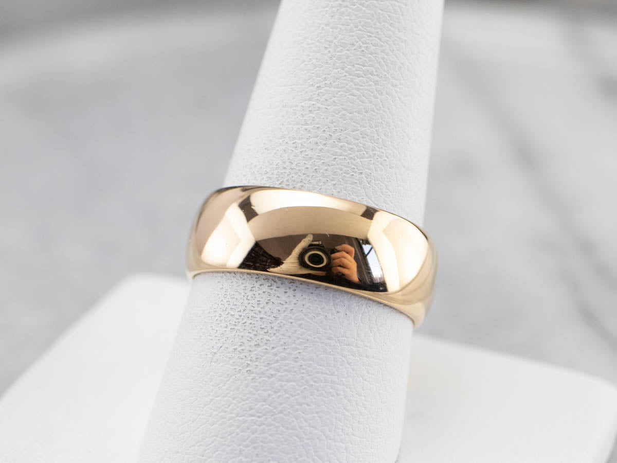 Vintage 18K Gold Men's Wedding Band