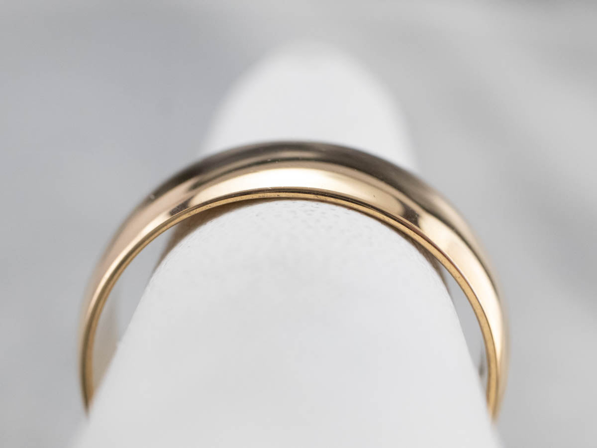 Vintage 18K Gold Men's Wedding Band