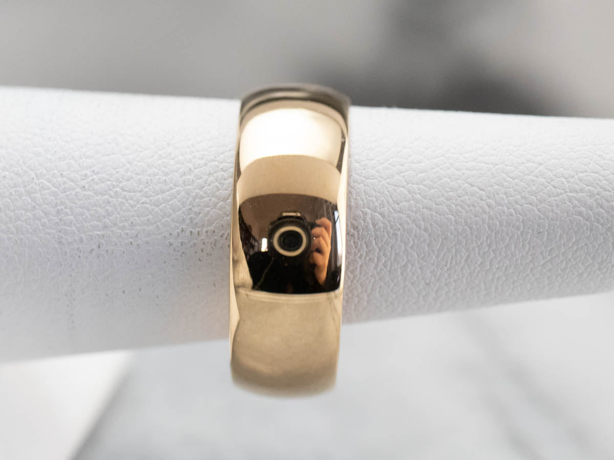 Vintage 18K Gold Men's Wedding Band