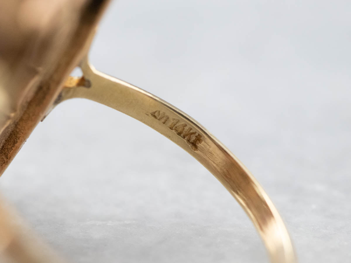 Aquamarine and Garnet Cocktail Ring