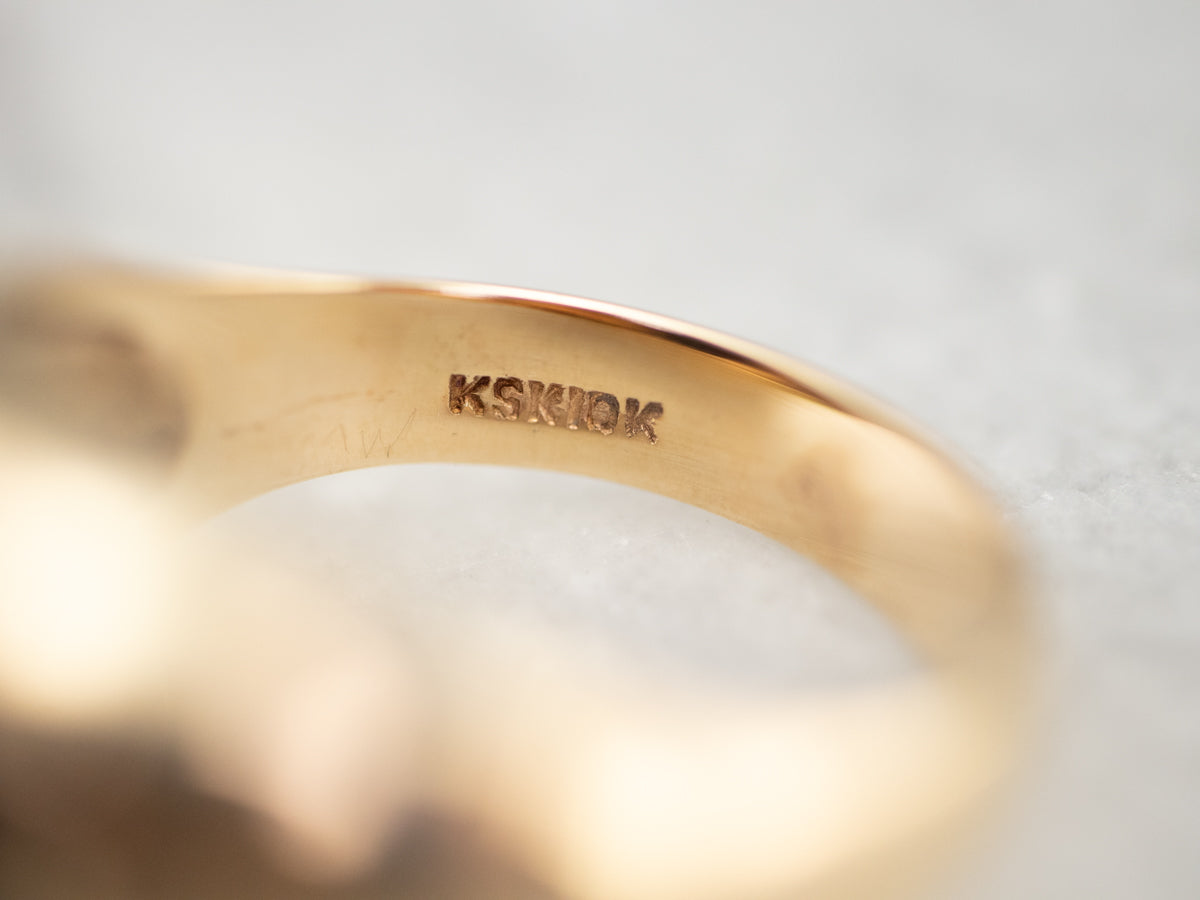 Husband and Wife  Gold Sardonyx Cameo Ring