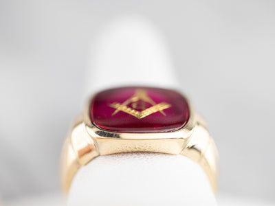 Mens 10k yellow gold and ruby ring - jewelry - by owner - sale - craigslist