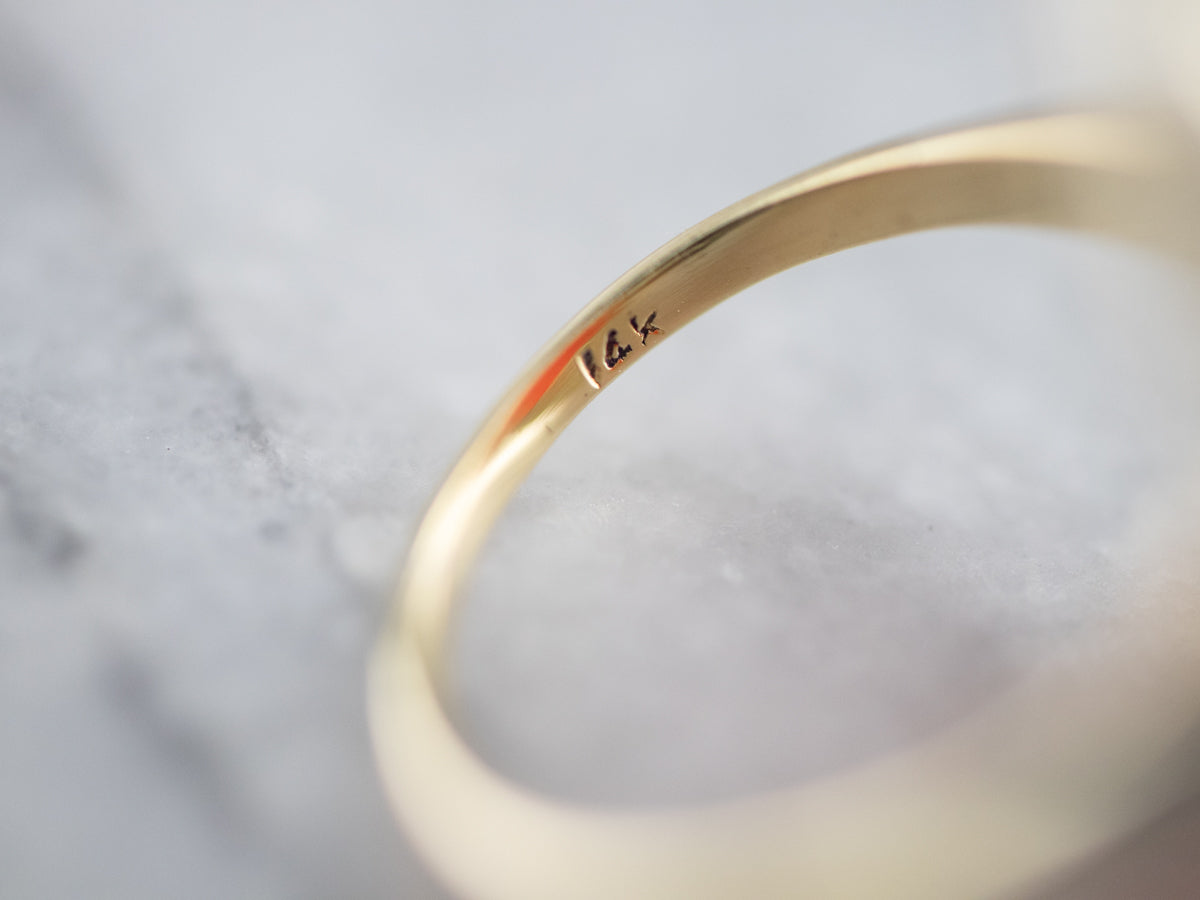 Art Deco Carnelian Dinner Ring