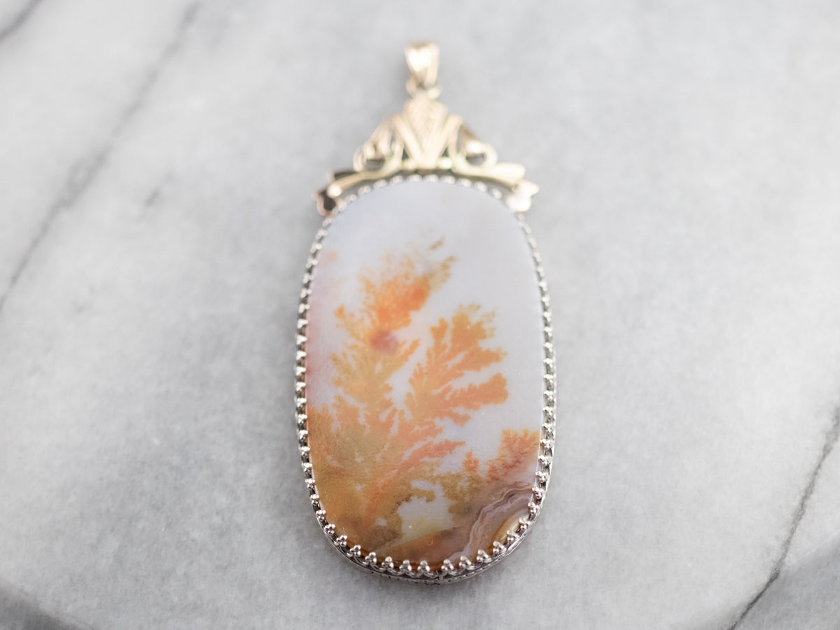 Large Agate Statement Pendant