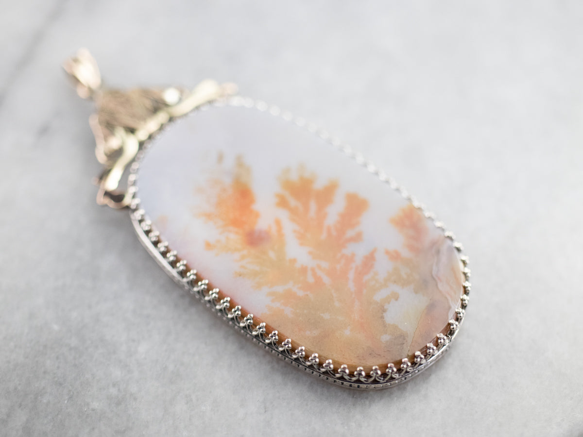 Large Agate Statement Pendant