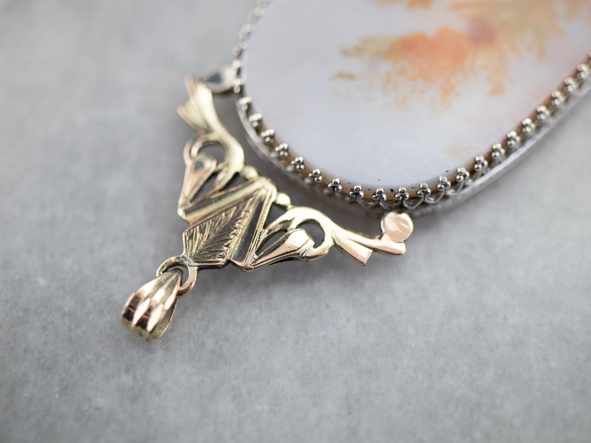 Large Agate Statement Pendant