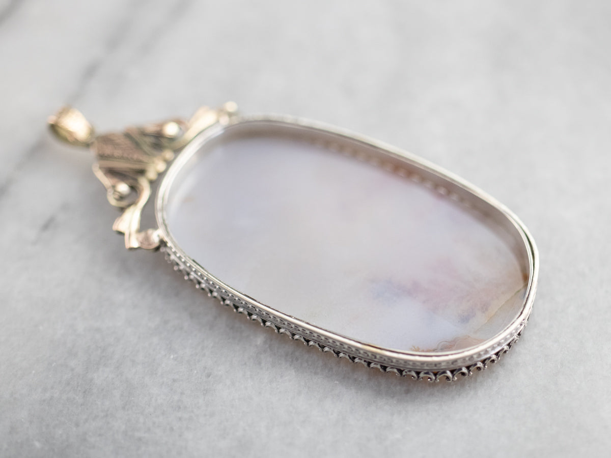 Large Agate Statement Pendant