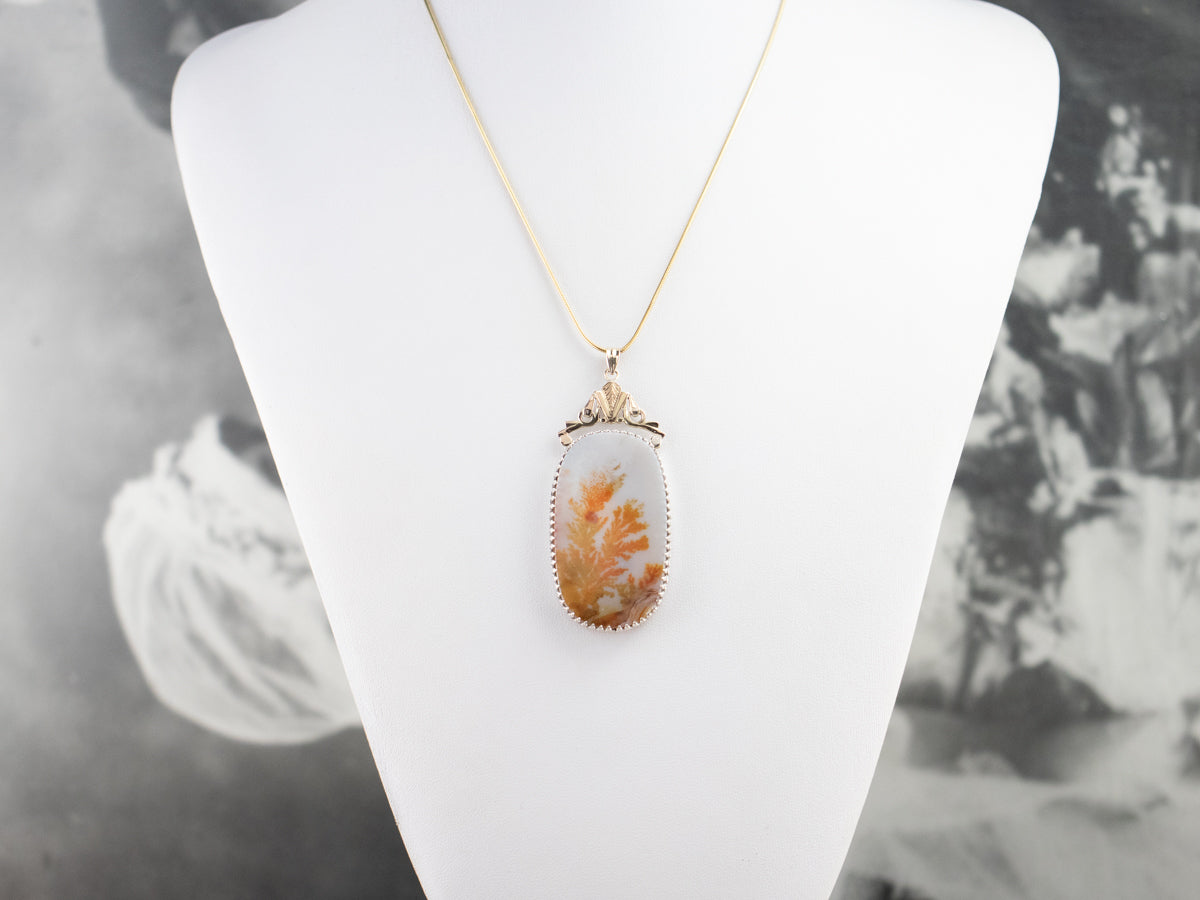 Large Agate Statement Pendant