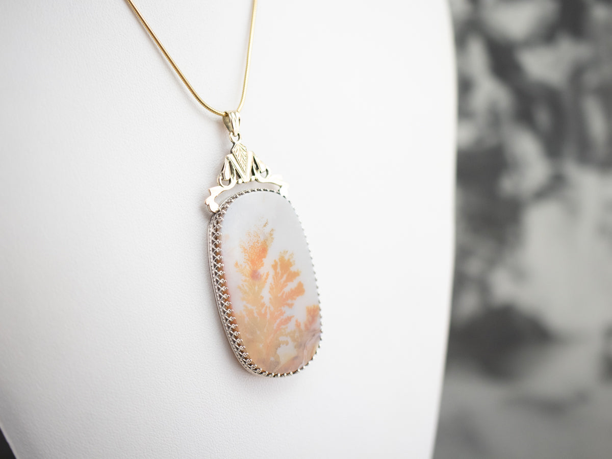 Large Agate Statement Pendant