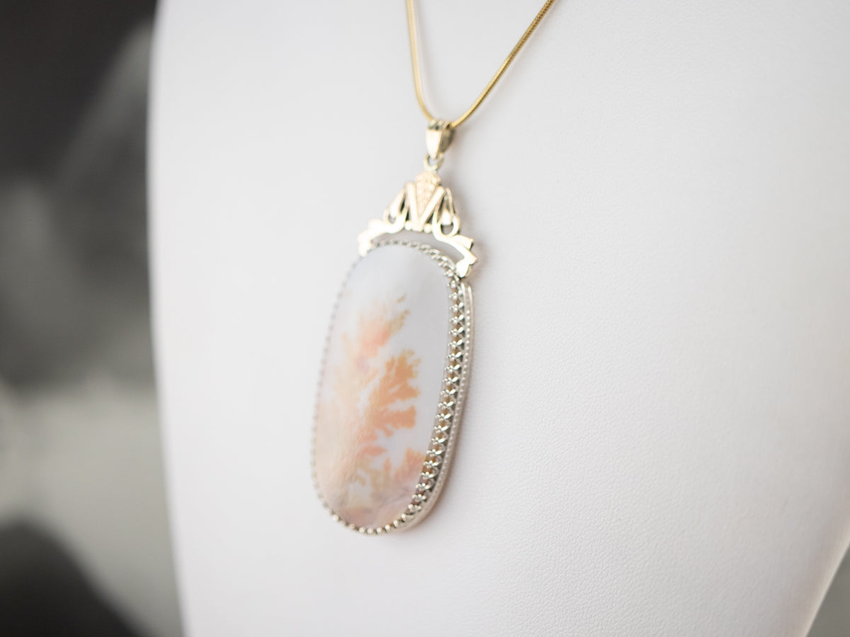 Large Agate Statement Pendant