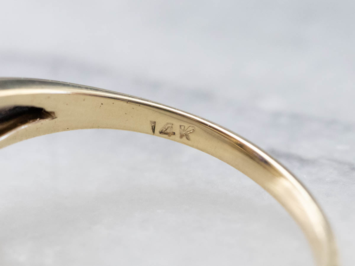 Engraved Purple Sapphire Ring