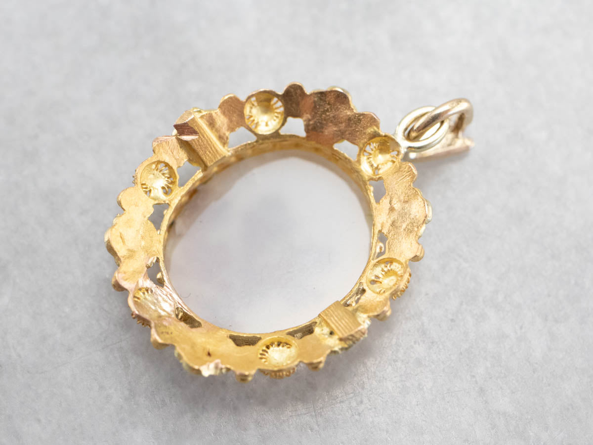 Colgante de Oro Ágata Dendrítica