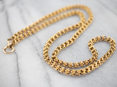 Ornate Antique Gold Chain Necklace