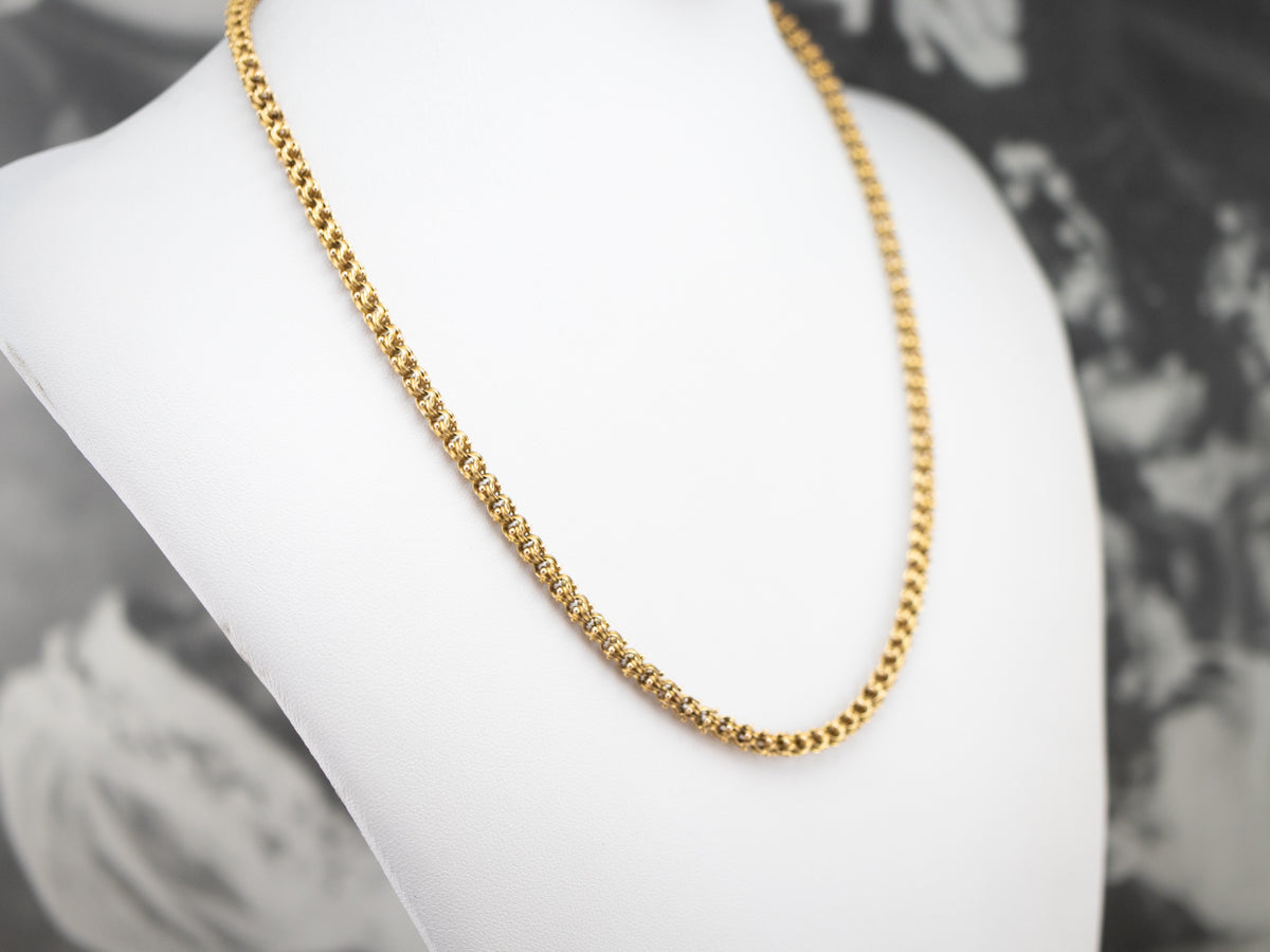 Ornate Antique Gold Chain Necklace