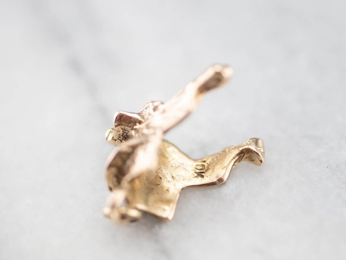 Ornate Western Saddle Charm