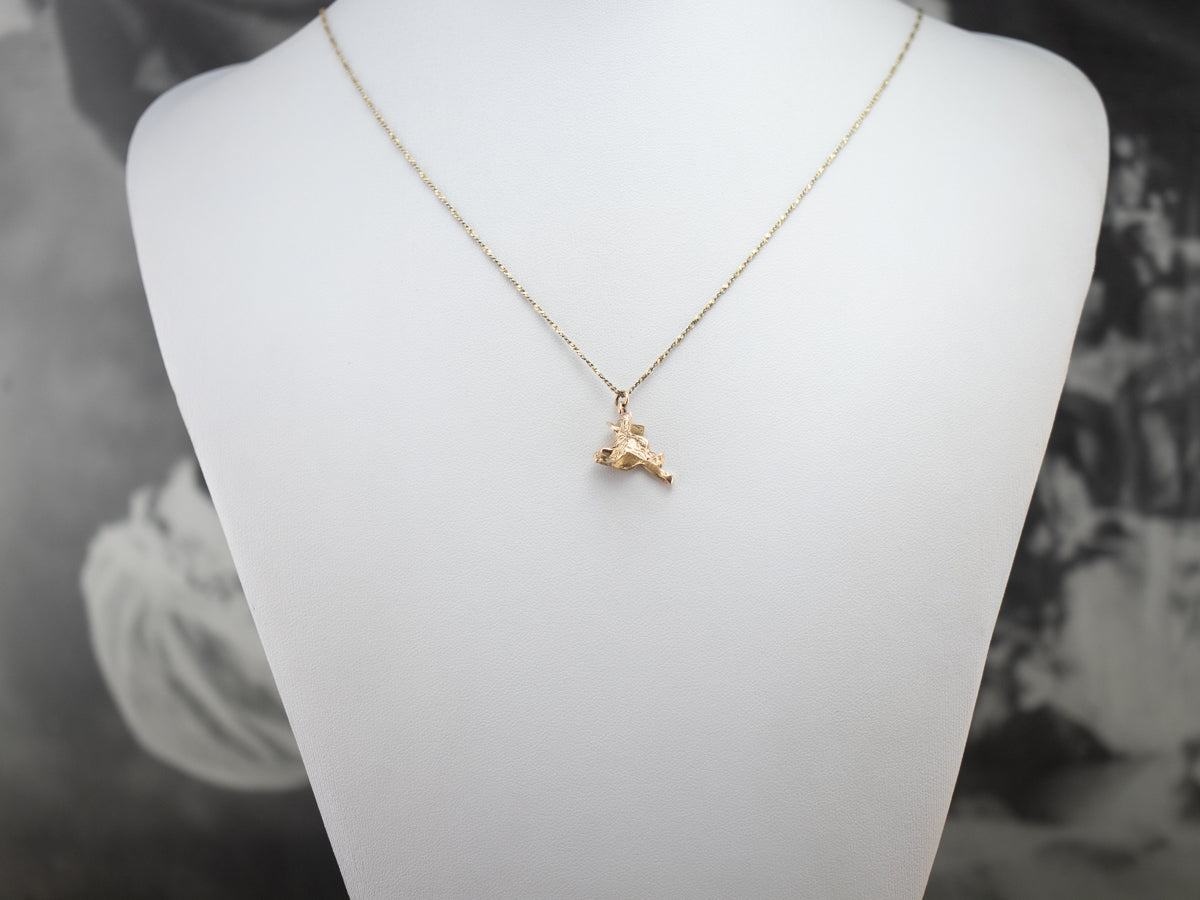 Ornate Western Saddle Charm