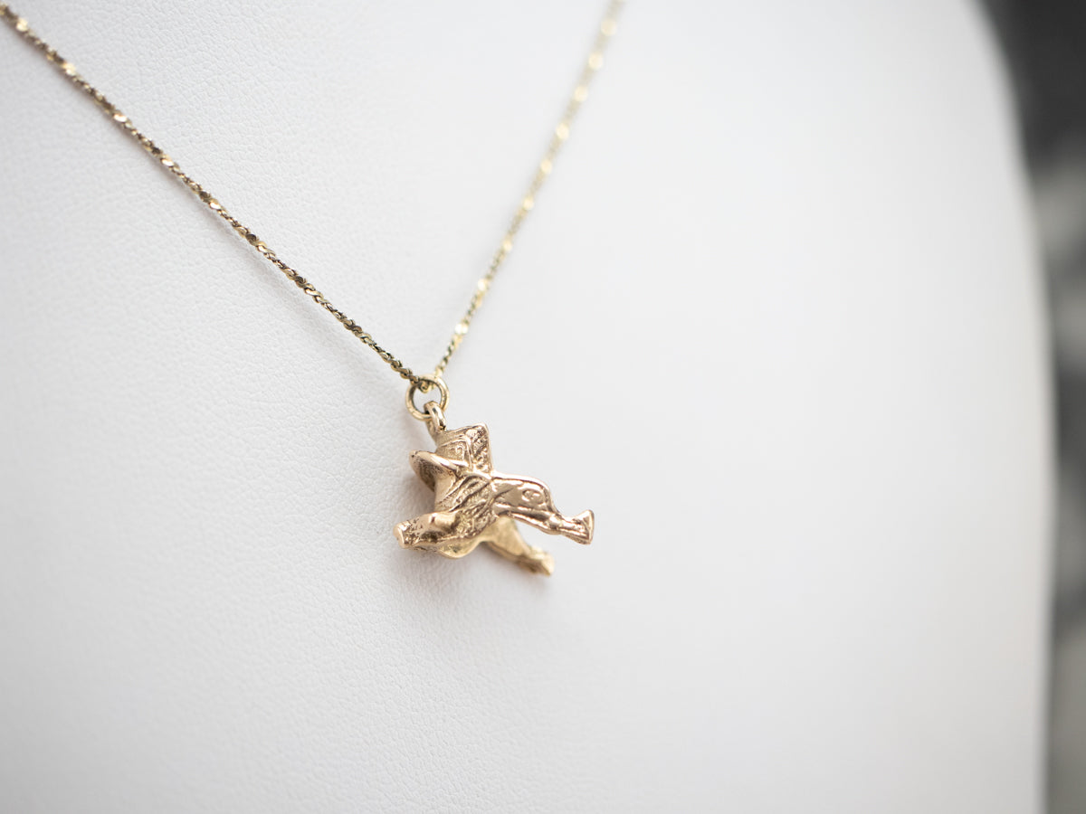 Ornate Western Saddle Charm