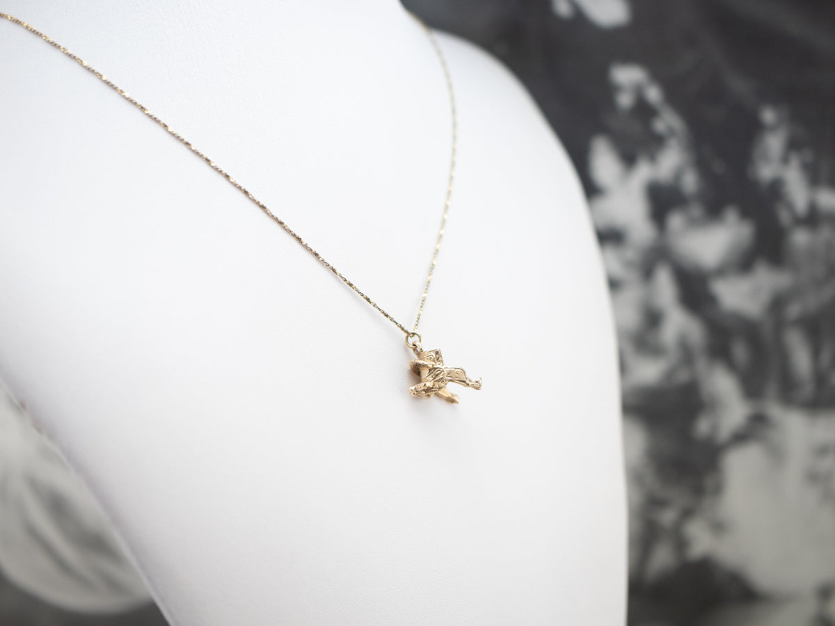 Ornate Western Saddle Charm