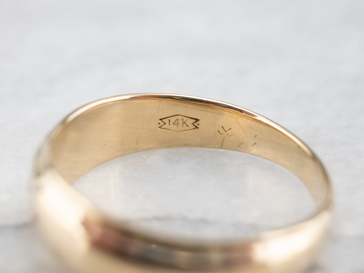 Vintage Diamond Solitaire Band