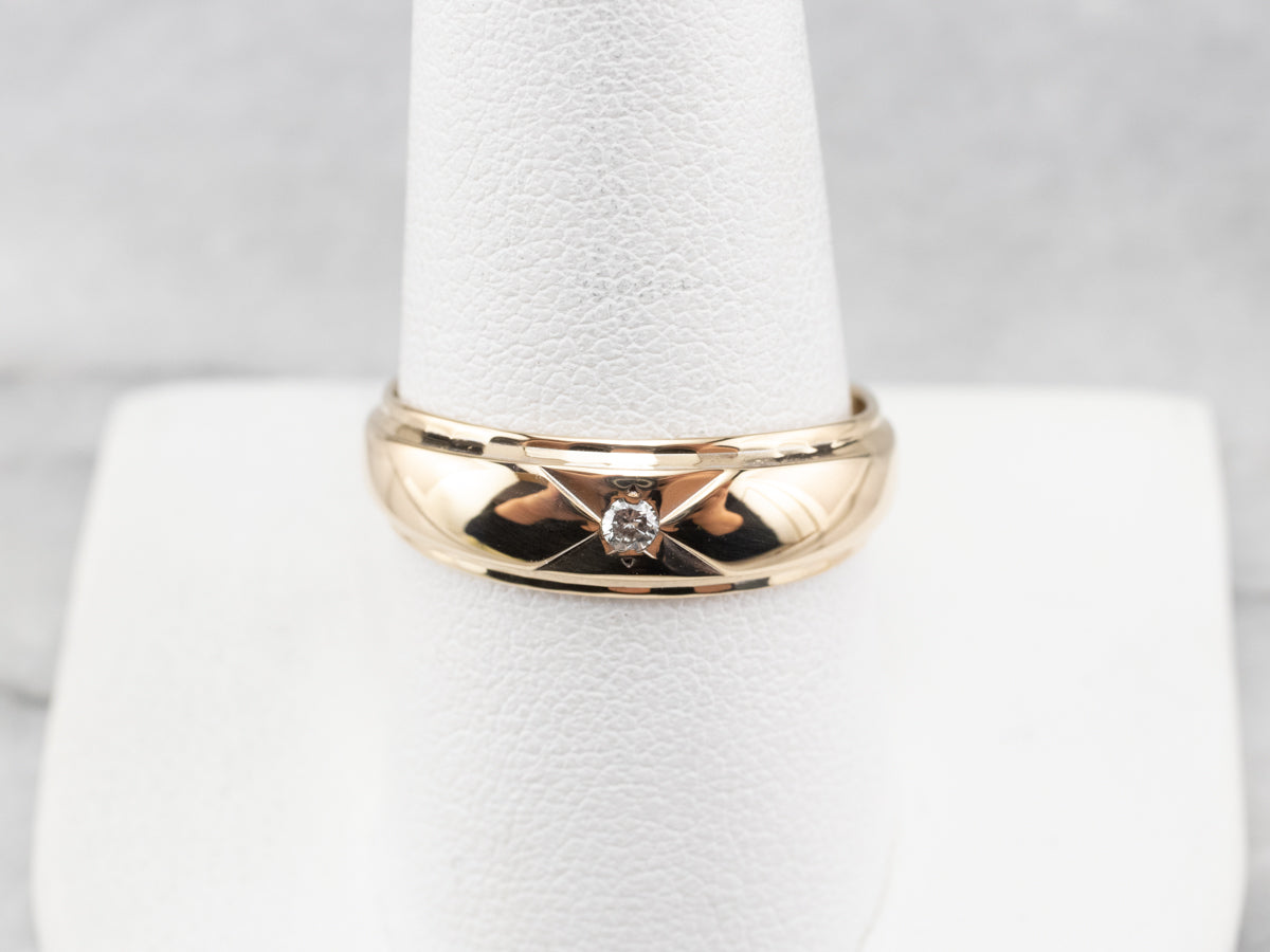 Vintage Diamond Solitaire Band