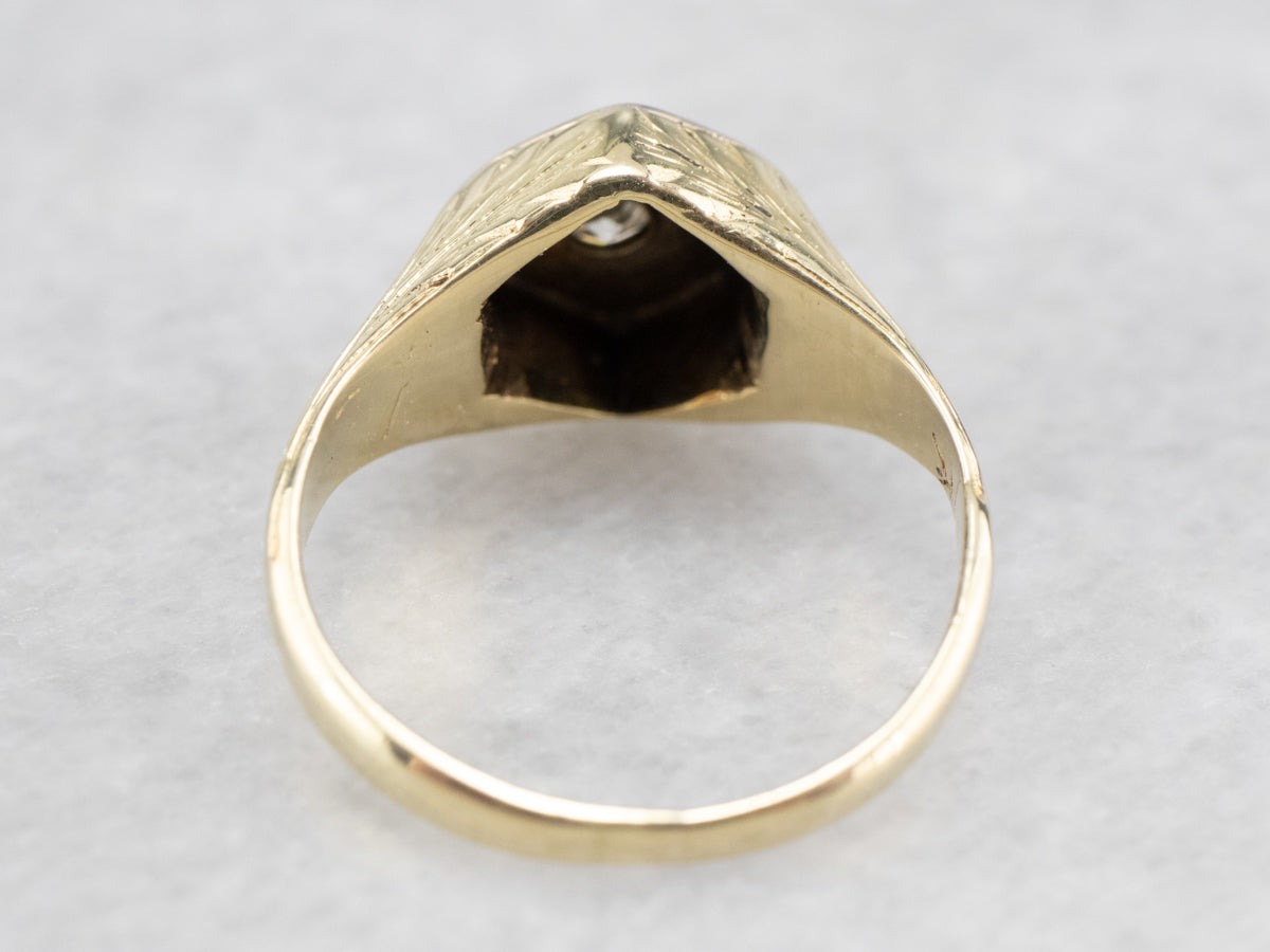 Vintage European Cut Diamond Ring