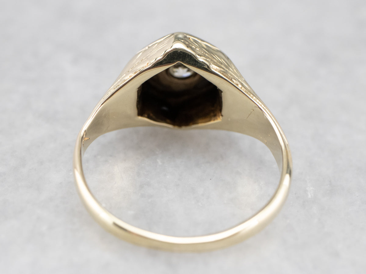 Vintage European Cut Diamond Ring