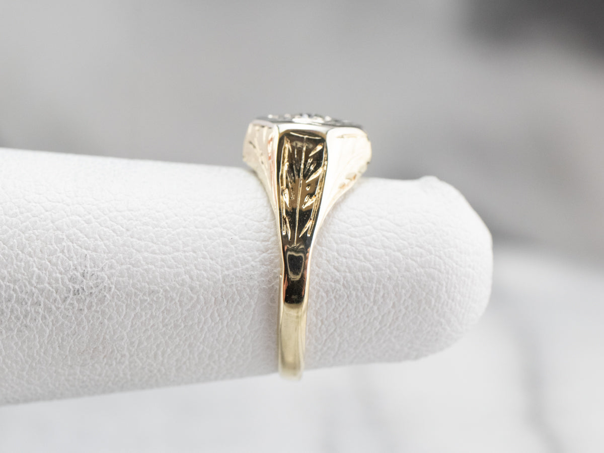 Vintage European Cut Diamond Ring