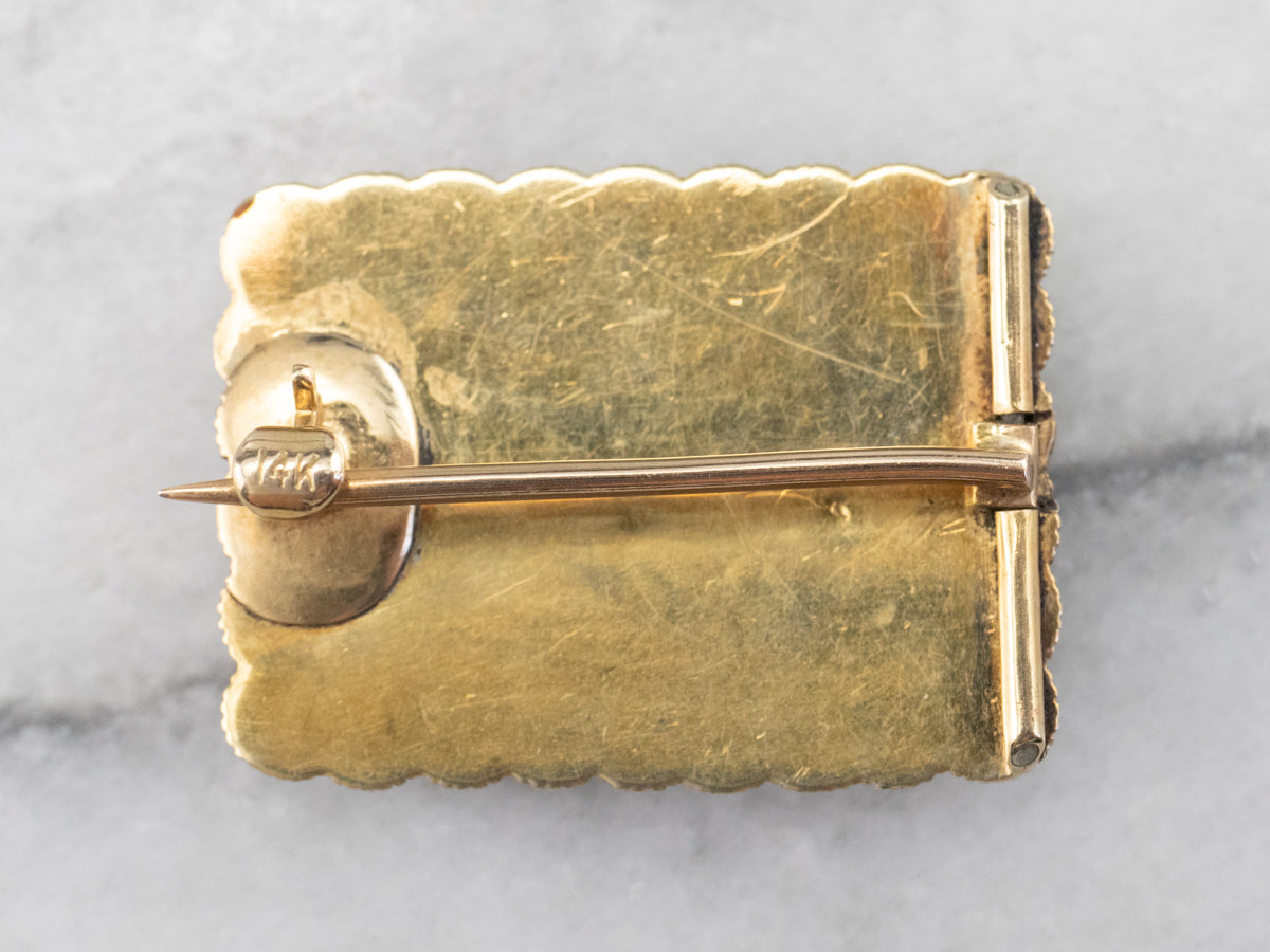 Victorian Seed Pearl Mourning Hair Pin