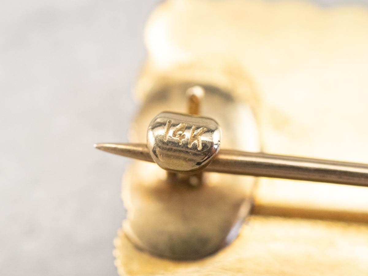 Victorian Seed Pearl Mourning Hair Pin
