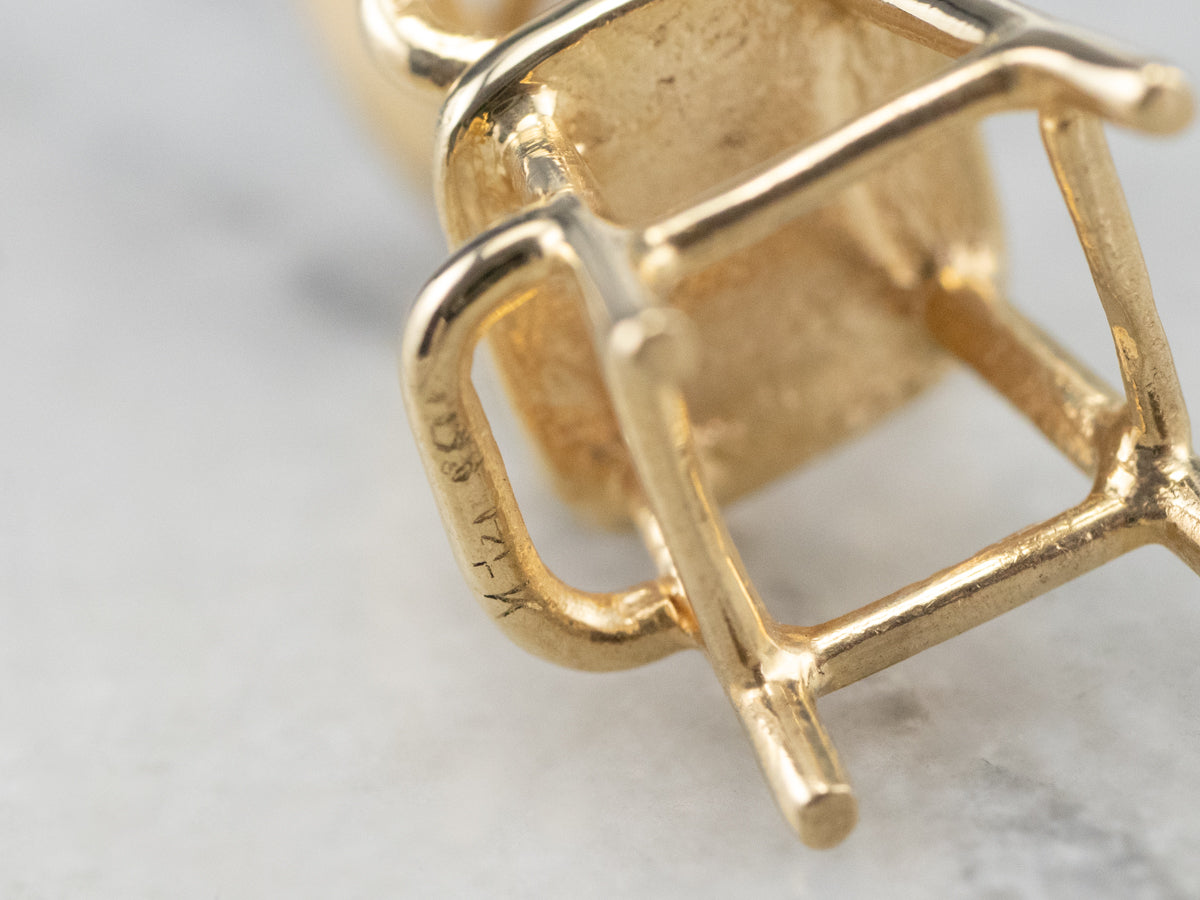 14K Gold Heart High Chair Charm