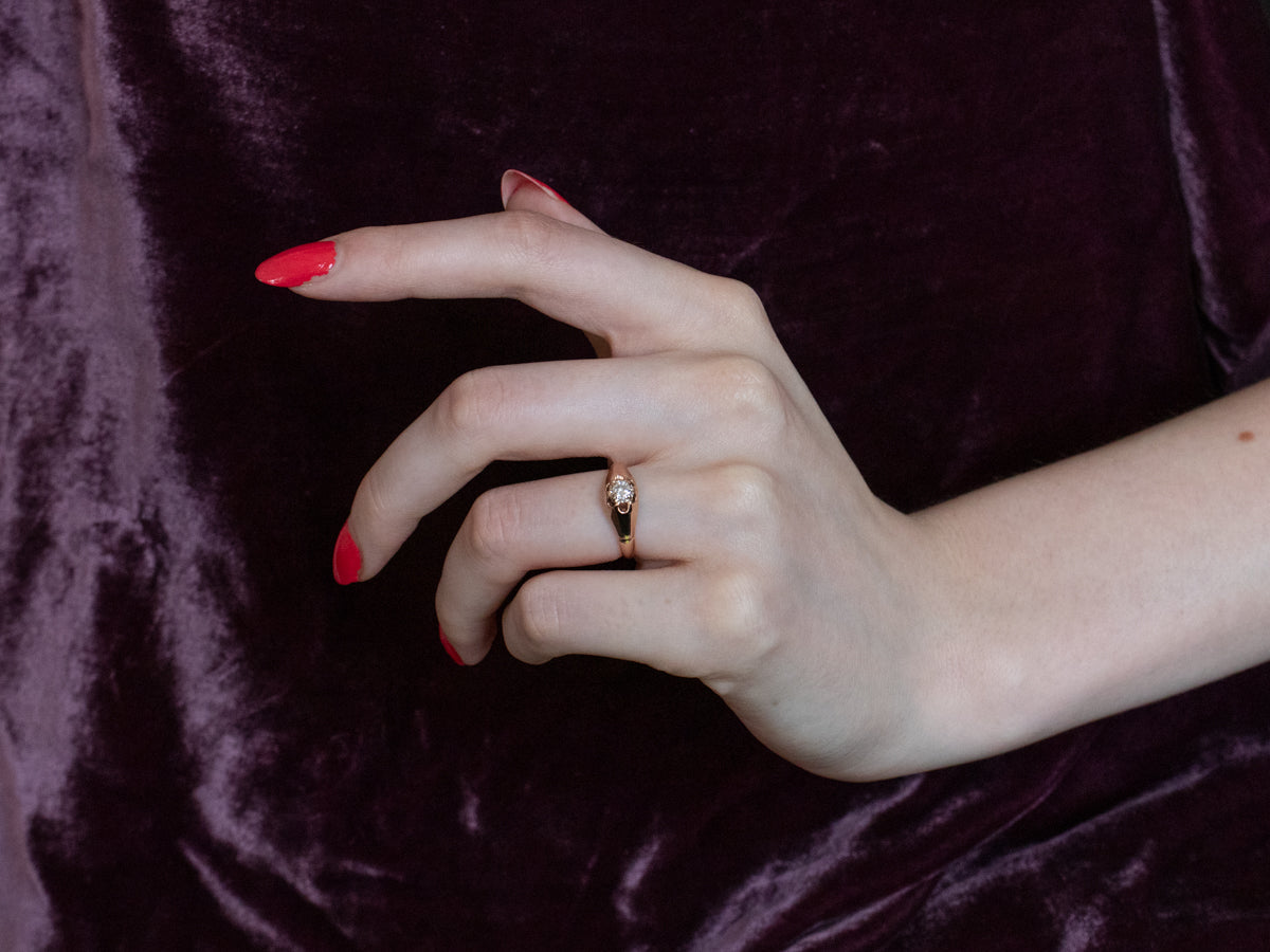 Buttercup Diamond Rose Gold Solitaire Engagement Ring