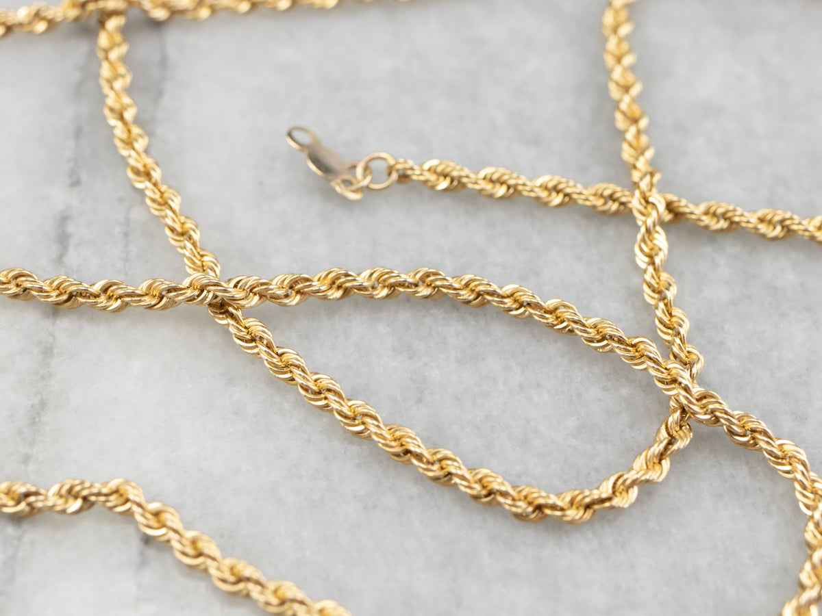 14K Gold Twisted Rope Chain